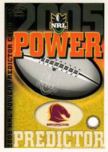2005 Select Power - Premiership Predictors