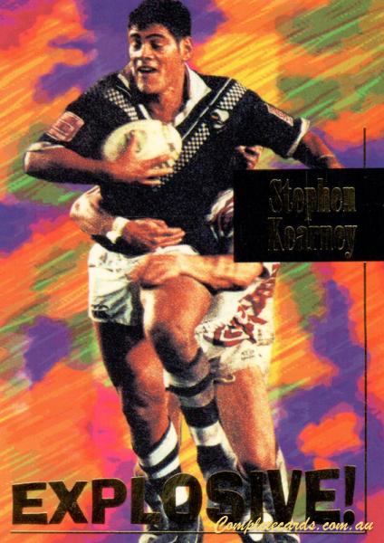 1995 Card Crazy Authentics Rugby League Superstars - Explosive