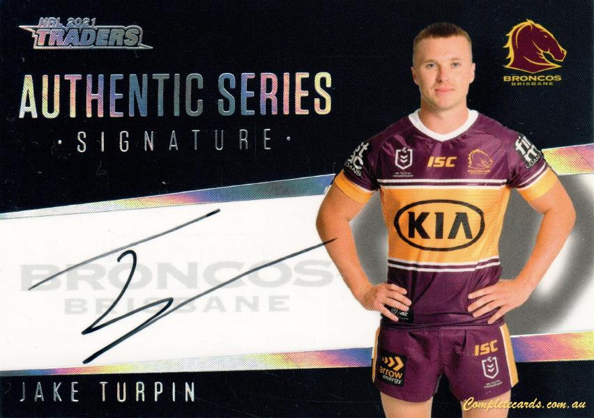 2021 NRL Traders - Authentic Series Signatures Black