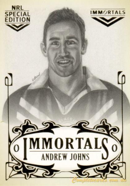 2018 NRL Glory - Hall of Fame Immortals Sketch