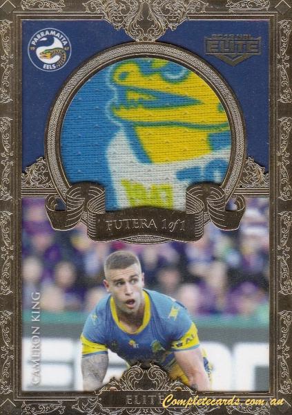 2018 NRL Elite - Futera 1 Of 1 Game Worn Jersey Card