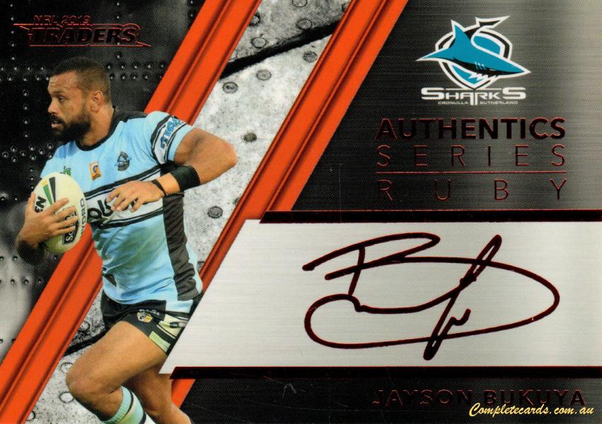 2019 NRL Traders - Authentic Signature Ruby
