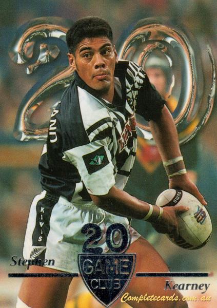 1996 Card Crazy Authentics Rugby League Superstars - 20 Game Club