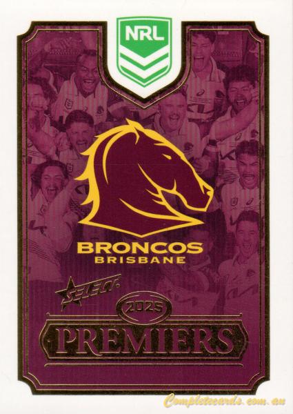 2025 NRL Premiers Brisbane Broncos