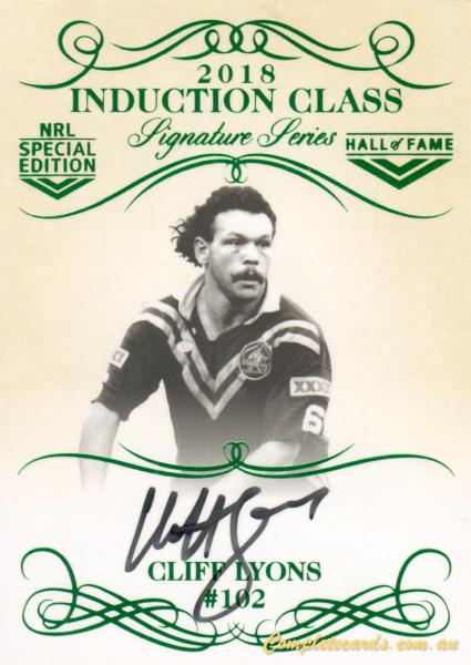 2018 NRL Glory - Hall of Fame Induction Class Signature