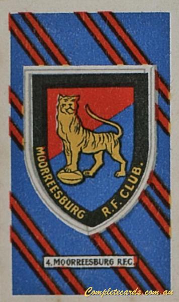 1933 Kramers Tobacco Badges of South African Rugby Football Clubs