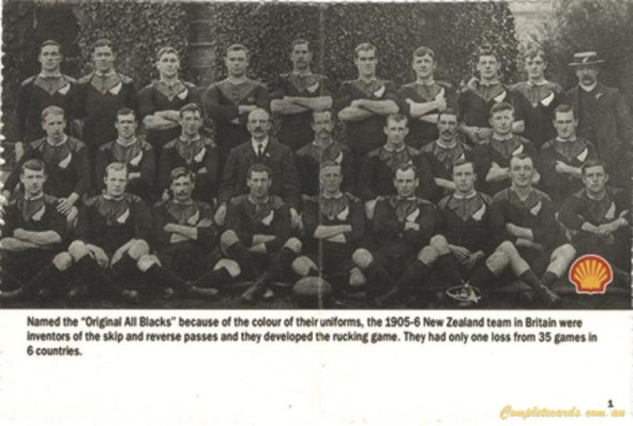 1992 Shell Rugby Greats - Base