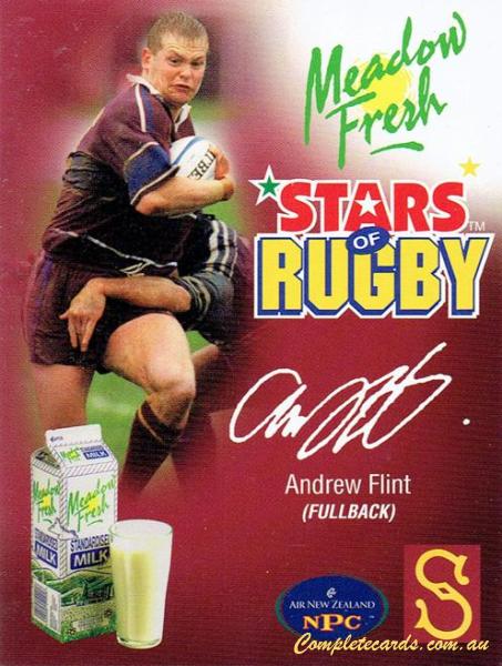 1999 Meadow Fresh Milk South Island Stars of Rugby - Base