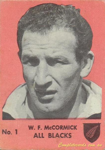1968 Playtime Rugby Gum Famous Rugby Players - Red