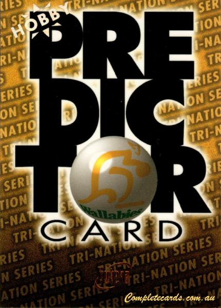 1996 Futera Rugby Union - Predictor Cards