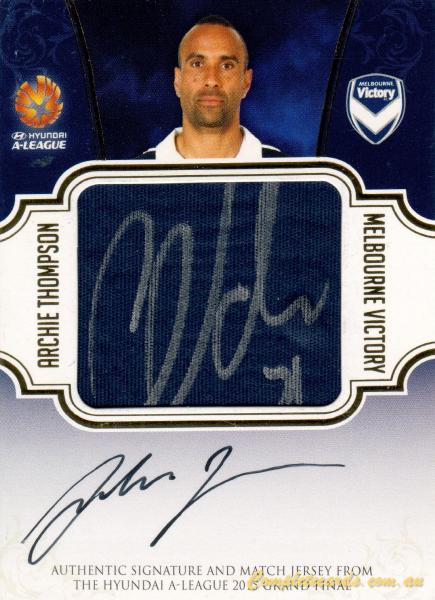 2015-16 Tap 'N' Play Football Federation Australia Match Worn Jersey Signature