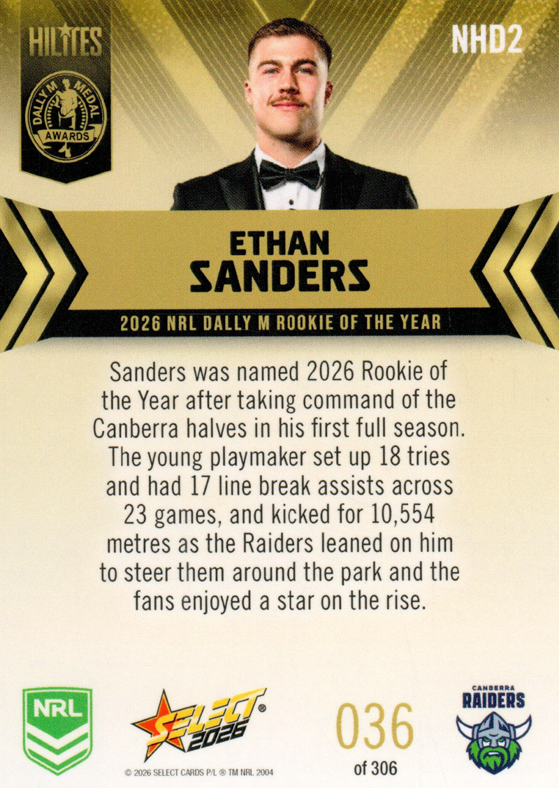 Ethan Sanders back