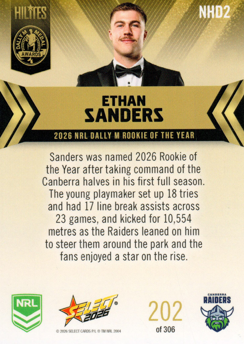 Ethan Sanders back