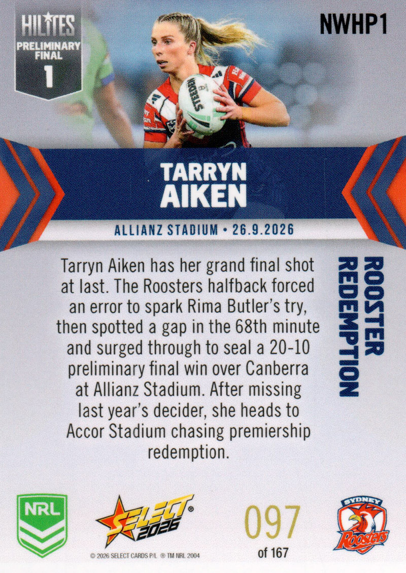 Tarryn Aiken back