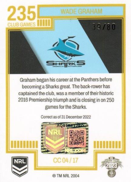 Wade Graham back