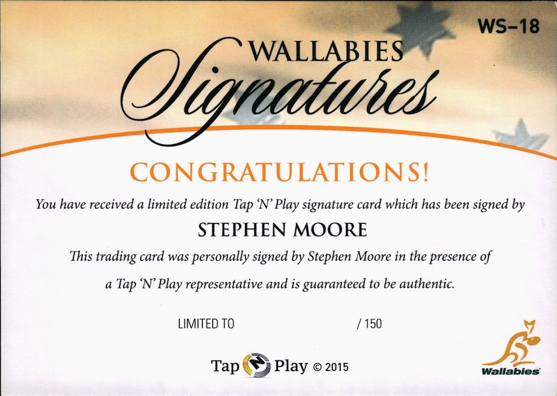 Stephen Moore back