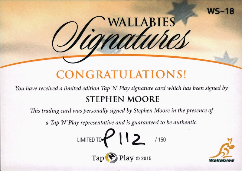Stephen Moore back