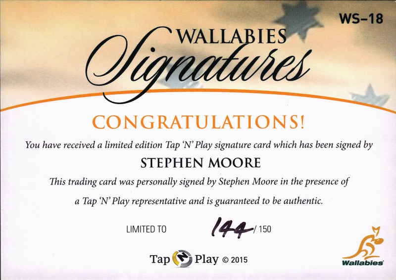 Stephen Moore back