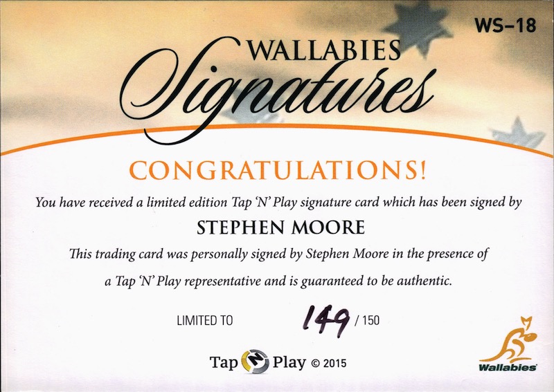 Stephen Moore back