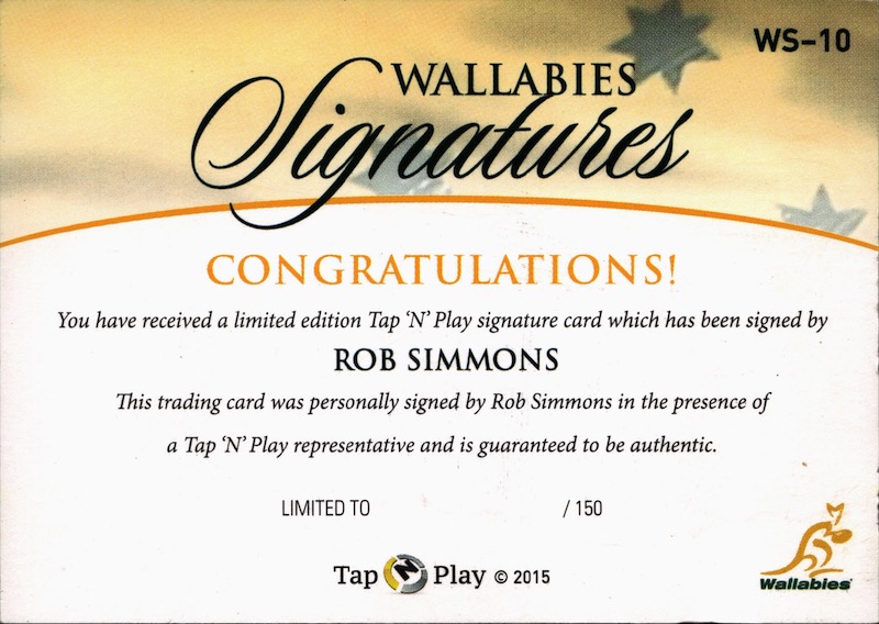Rob Simmons back