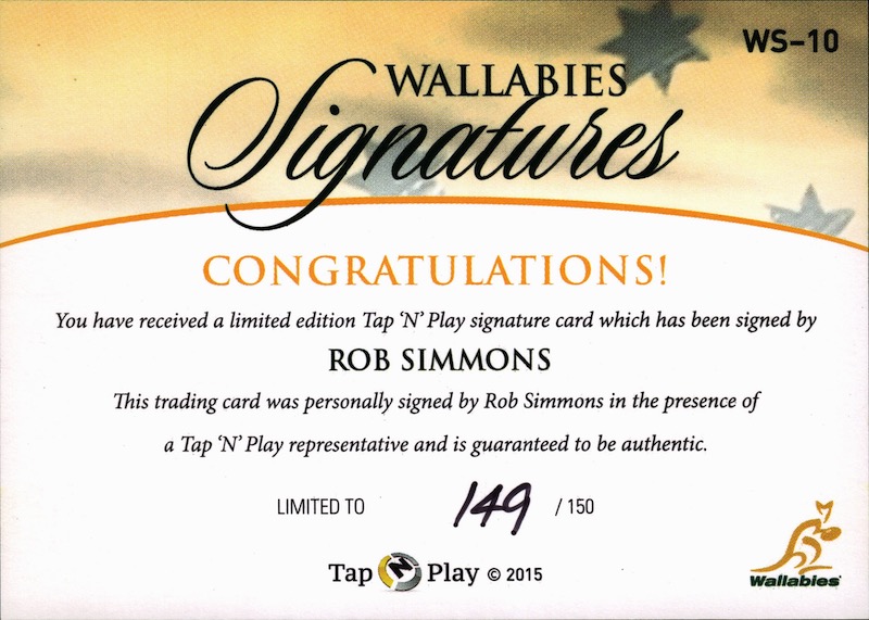 Rob Simmons back