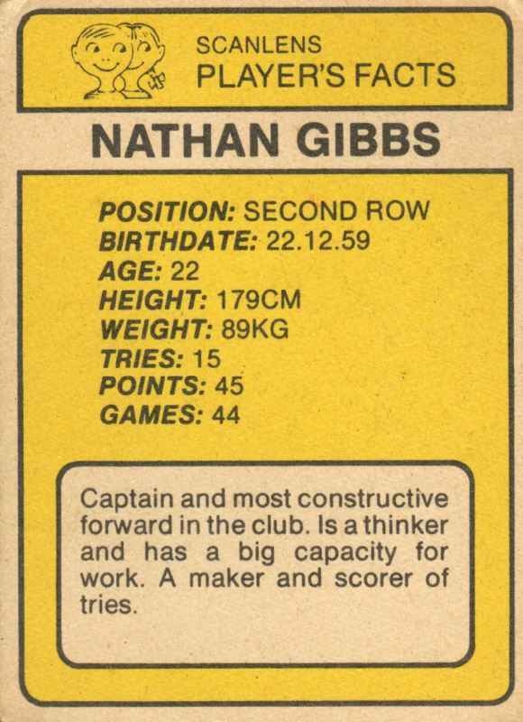 Nathan Gibbs back