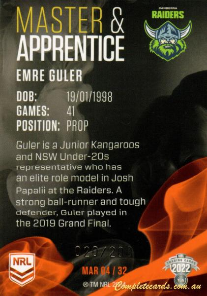 Emre Guler back