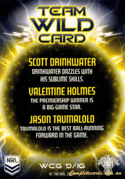 Scott Drinkwater / Valentine Holmes / Jason Taumalolo back