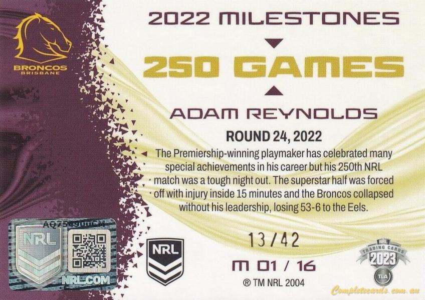 Adam Reynolds back
