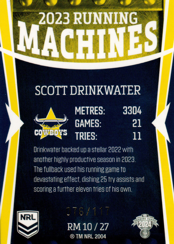 Scott Drinkwater back