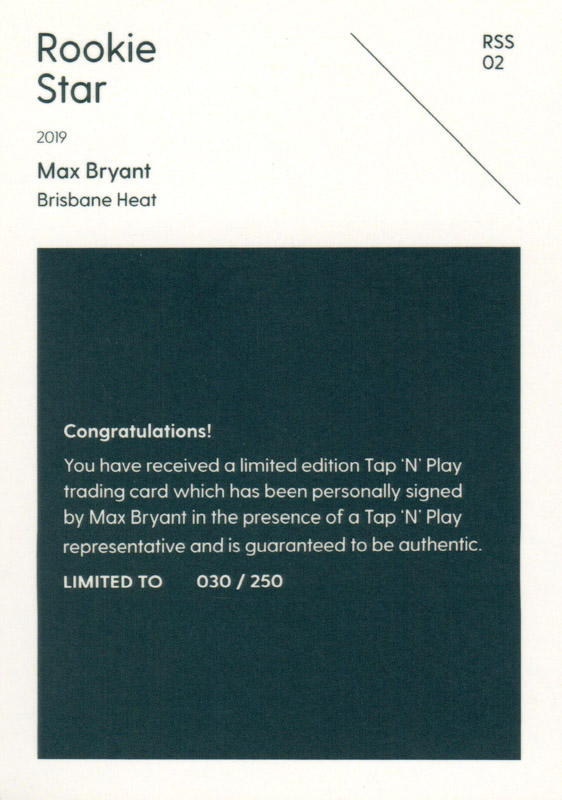 Max Bryant back
