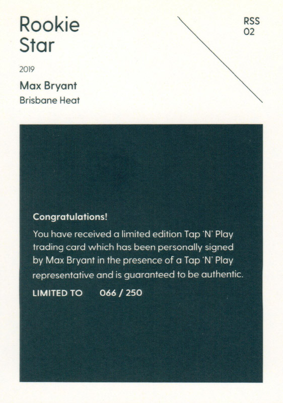 Max Bryant back
