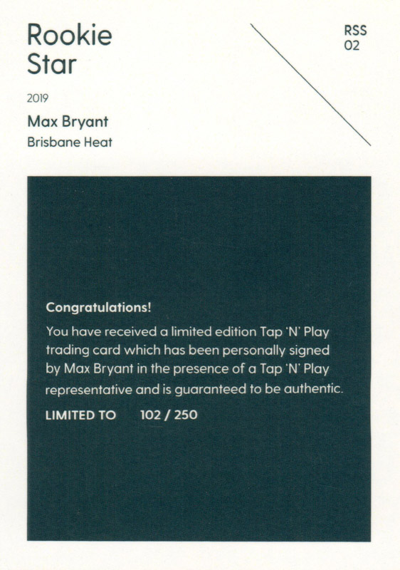Max Bryant back
