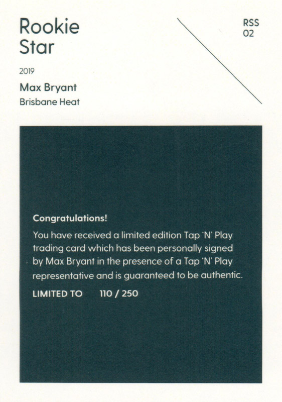Max Bryant back
