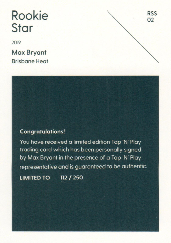 Max Bryant back