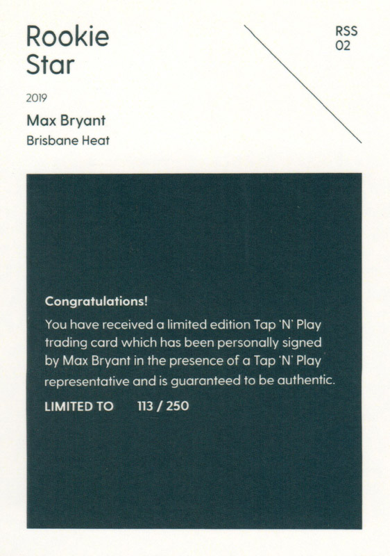 Max Bryant back