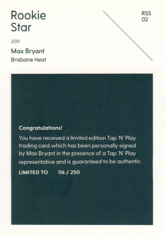 Max Bryant back