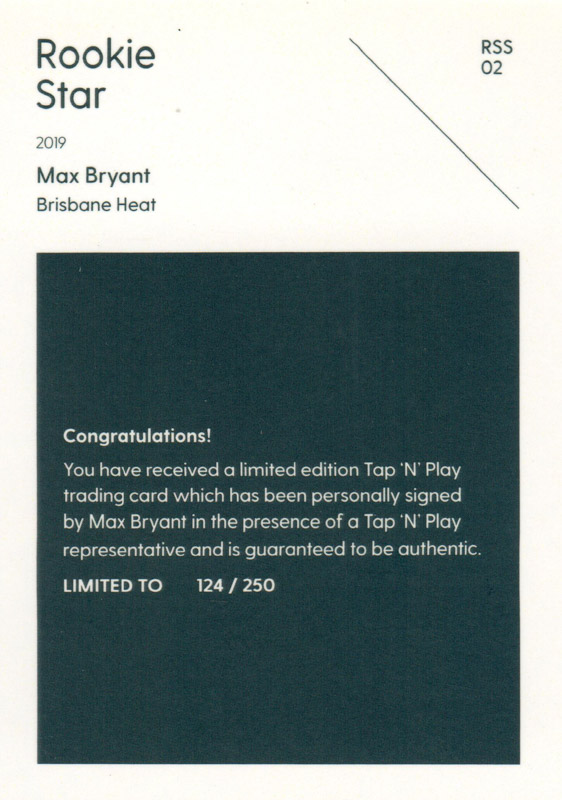 Max Bryant back