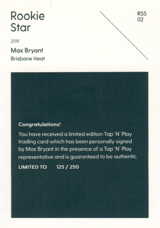 Max Bryant back
