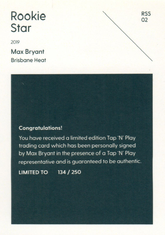 Max Bryant back