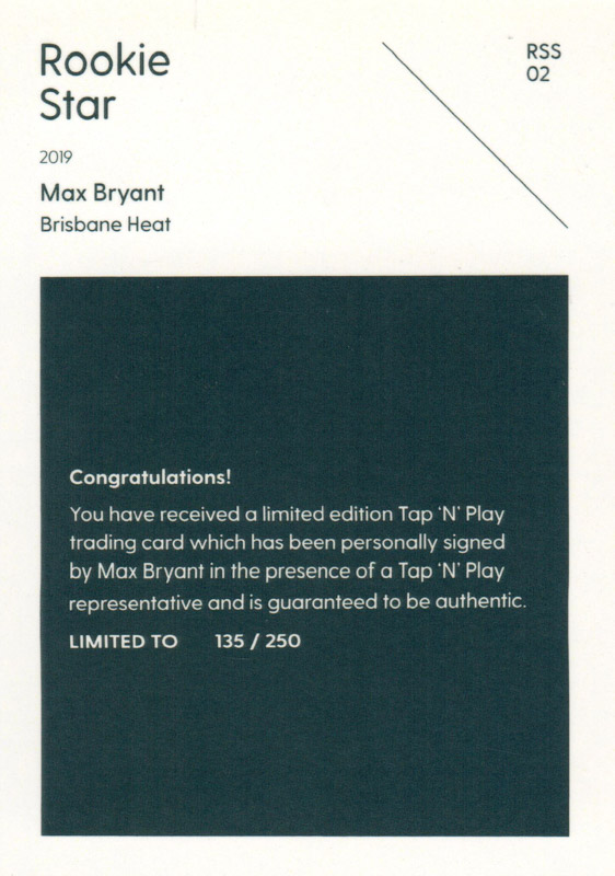 Max Bryant back