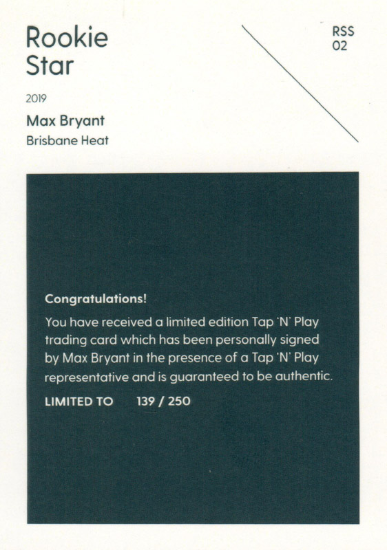 Max Bryant back