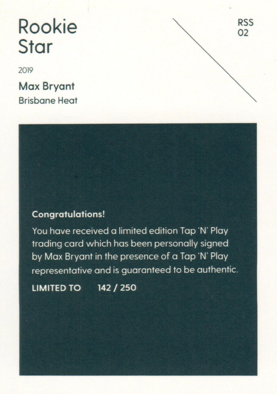 Max Bryant back