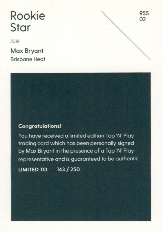 Max Bryant back