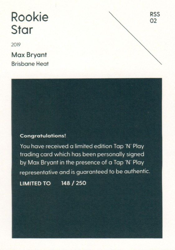 Max Bryant back