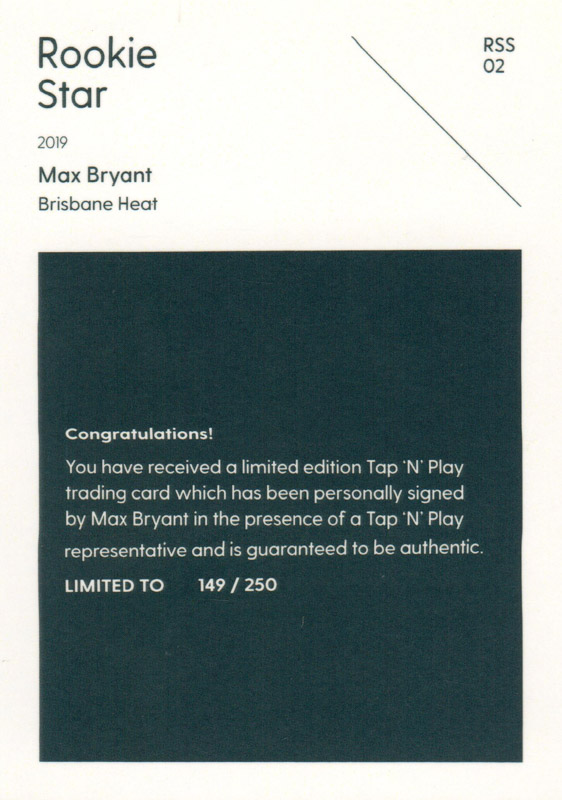 Max Bryant back