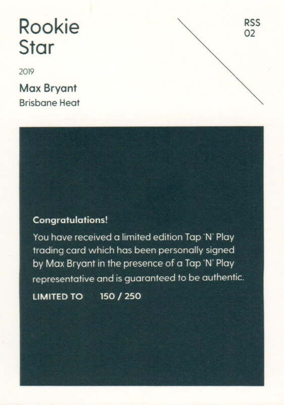 Max Bryant back