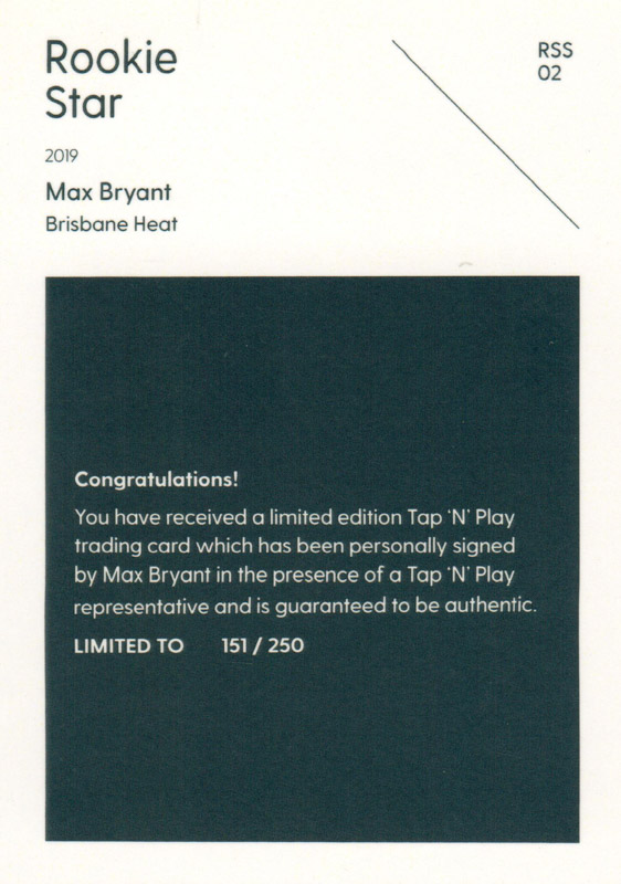 Max Bryant back