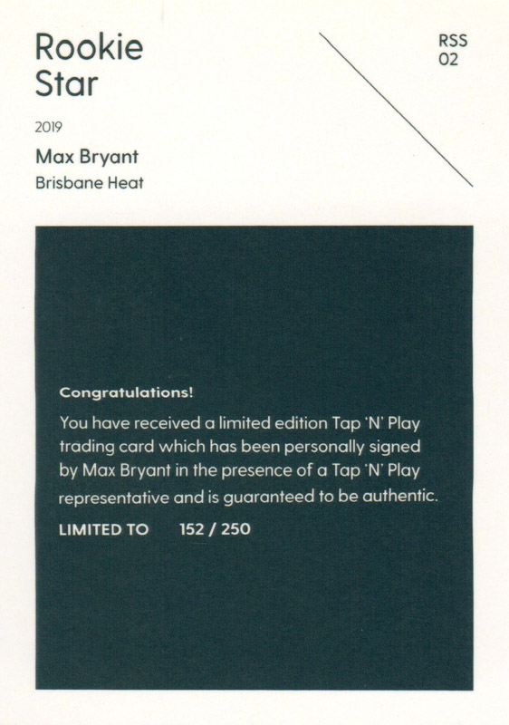 Max Bryant back