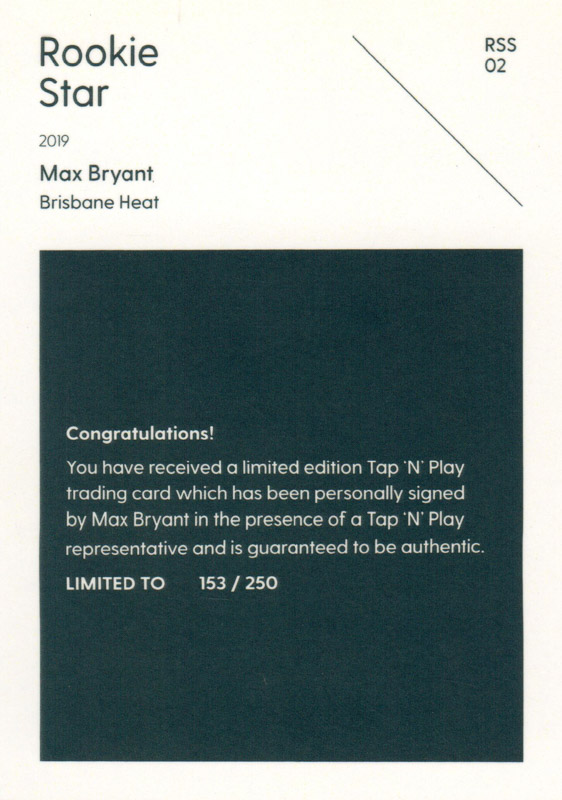 Max Bryant back